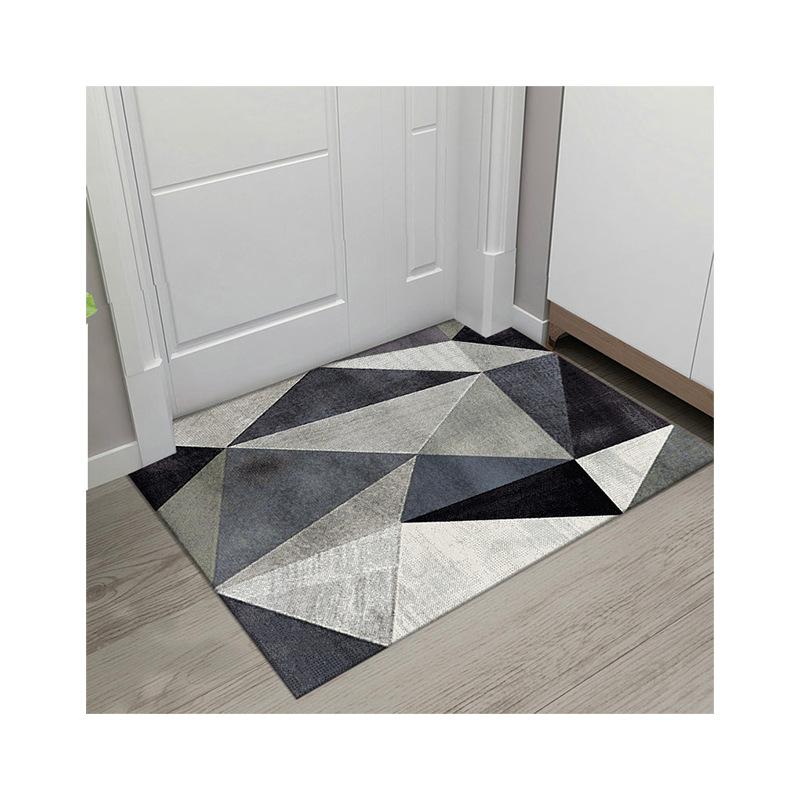 Nordic Wind Crystal Velvet Floor Mat Absorbent Non-slip Mat for Bathroom Door Household Dirty and Washable Door Mat