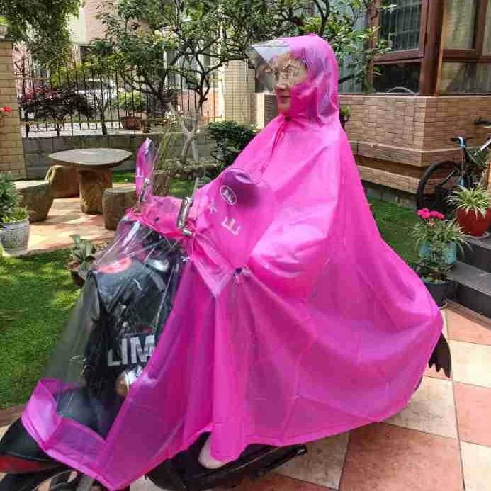 New Model Electric Vehicle Motorcycle Single-Person Windshield Raincoat, Enlarged Windproof Cover, Rain Poncho/Raincoat for 1 Person