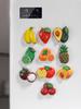 1 Set of Fruit-Themed Resin Ornaments (10 Pieces), Realistic and Cute Design, Perfect for Home Decor, , Kitchen Decoration