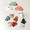 Leather Heart-shaped Cable and Earphone Organizer
