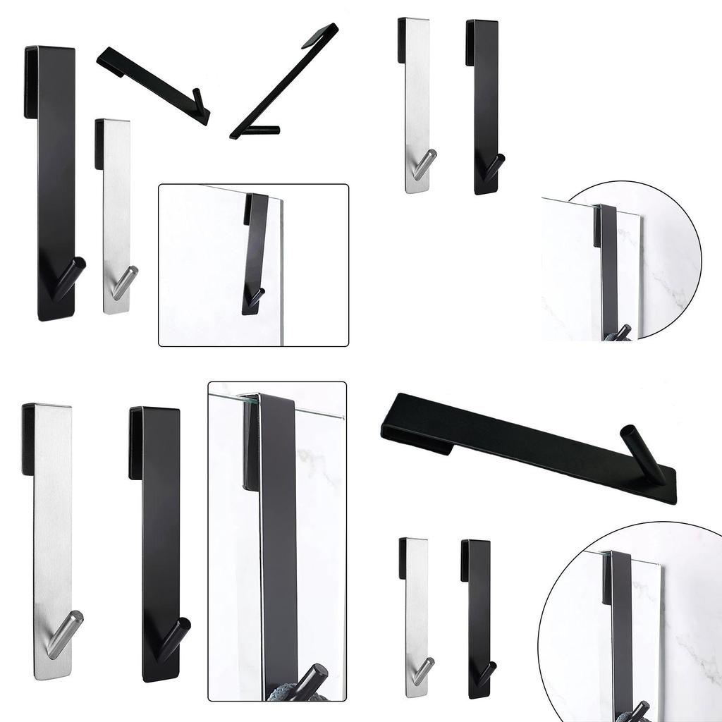 Durable Stainless Steel Towel Holder For Bathroom Glass Shower And Door Walls
