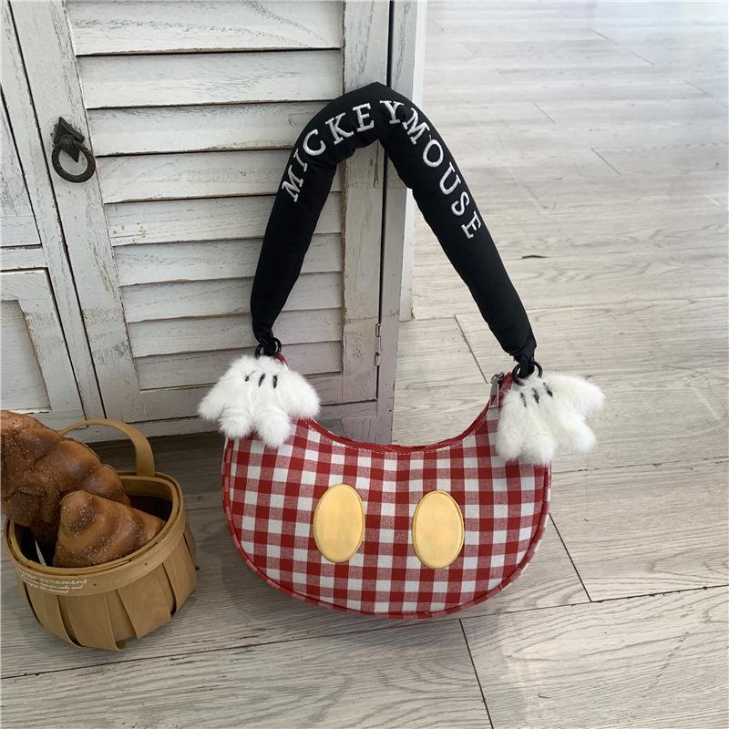 Korean Niche Plaid Handbag: Fashionable Versatile Women's Shoulder Crossbody