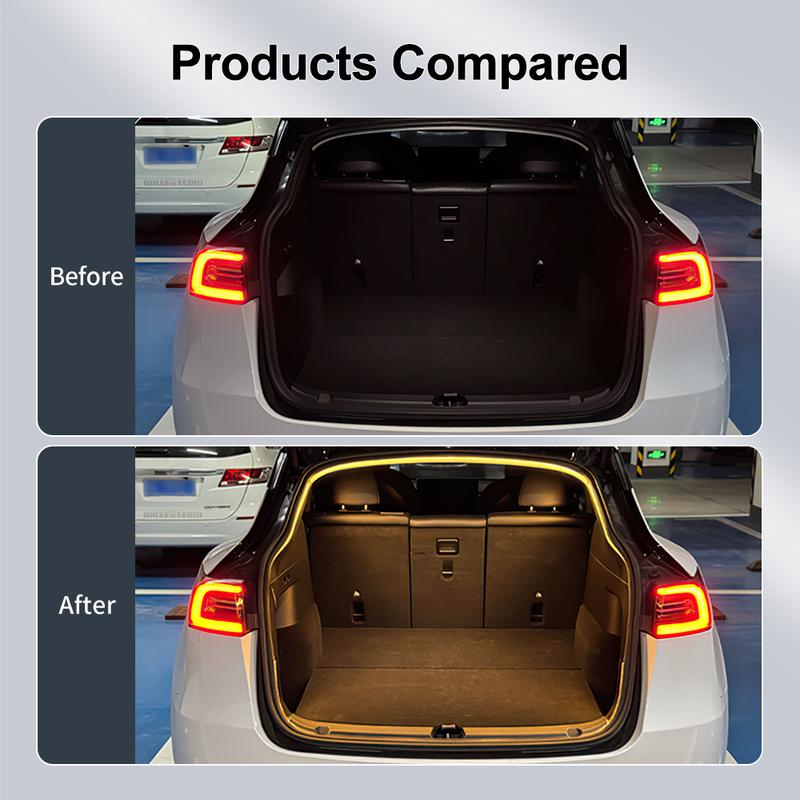 Dynamic Flowing Rear Trunk Light for Tesla Model Y Juniper 2025- Model 3 2018- Highland 2024-UP LED Strip Accessories