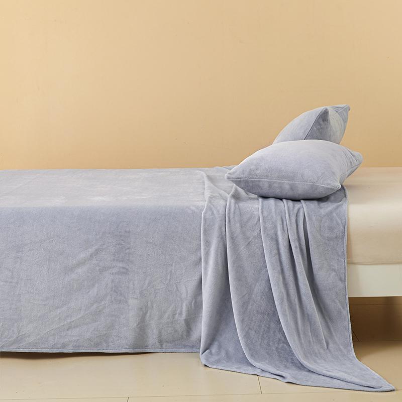 A-Class Heavyweight Coral Fleece Velvet Bed Sheet - Extra Large Northeast Winter Style