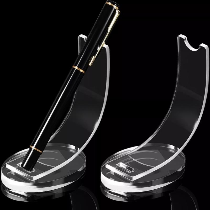 Pen Stand Acrylic Pen Holder Display Stand Practical Makeup Brush Rack Organizer for Home School Office or Store Use
