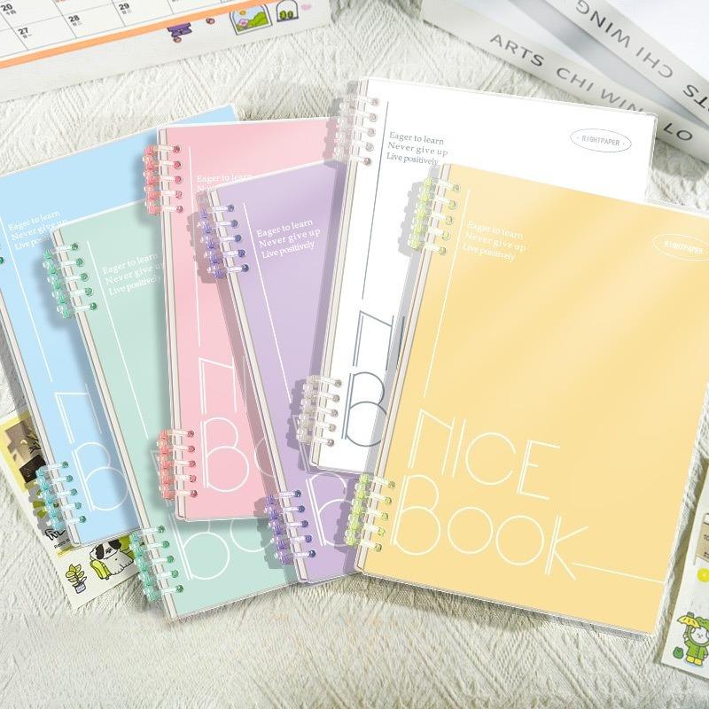 A5 Non-stick Loose-leaf Detachable Notebook Simple Coil Thickened Horizontal Line Postgraduate Entrance Examination Loose-leaf A5 Notepad