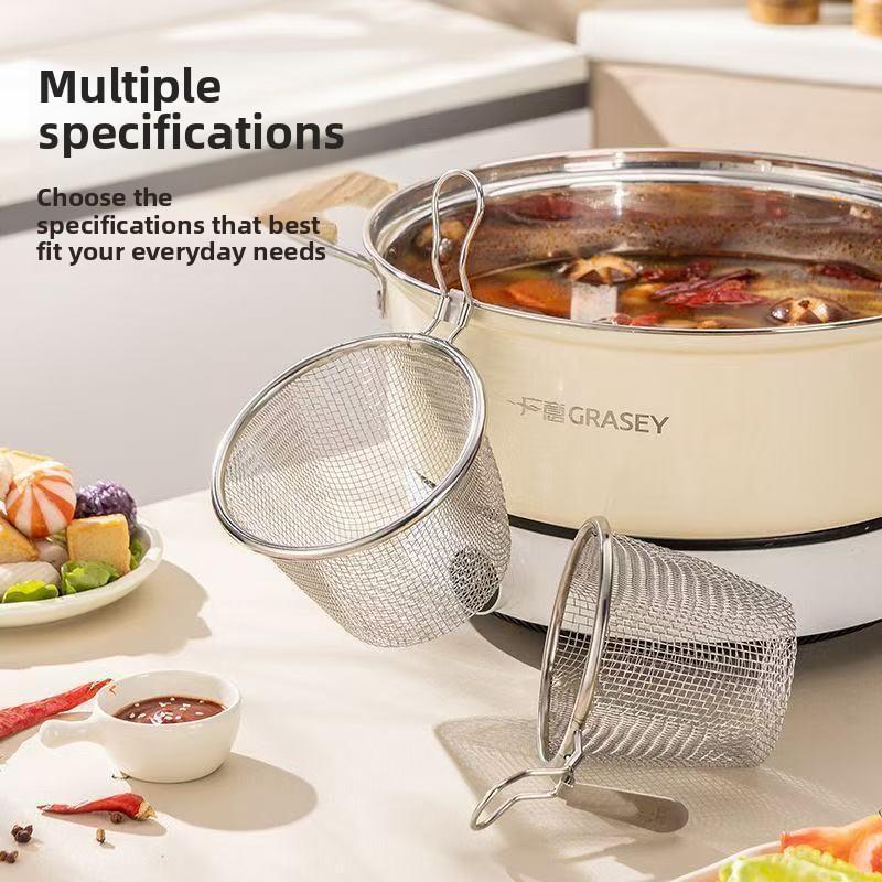 Home-use Hotpot Strainer with Hook for Noodles and Fried Foods