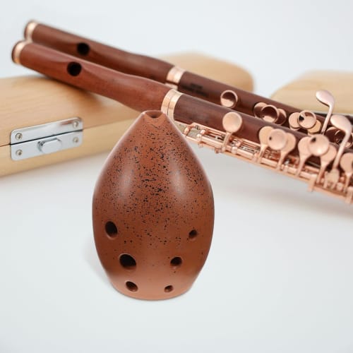 TOYANDONA Ceramic Ocarina, 8-Hole, G Key, for Beginners, Folk Instrument, for Performance
