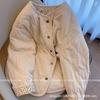 Corduroy Patchwork Floral Diamond Quilted Padded Coat Women Winter New Loose Cotton Jacket