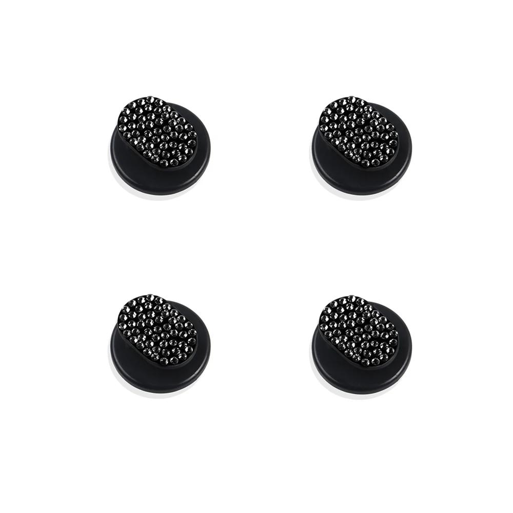 4Pcs Diamond Crystal Car Hooks Organizer Storage USB Cable Headphone Key Storage Self Adhesive Wall Hook Bling Car Accessories