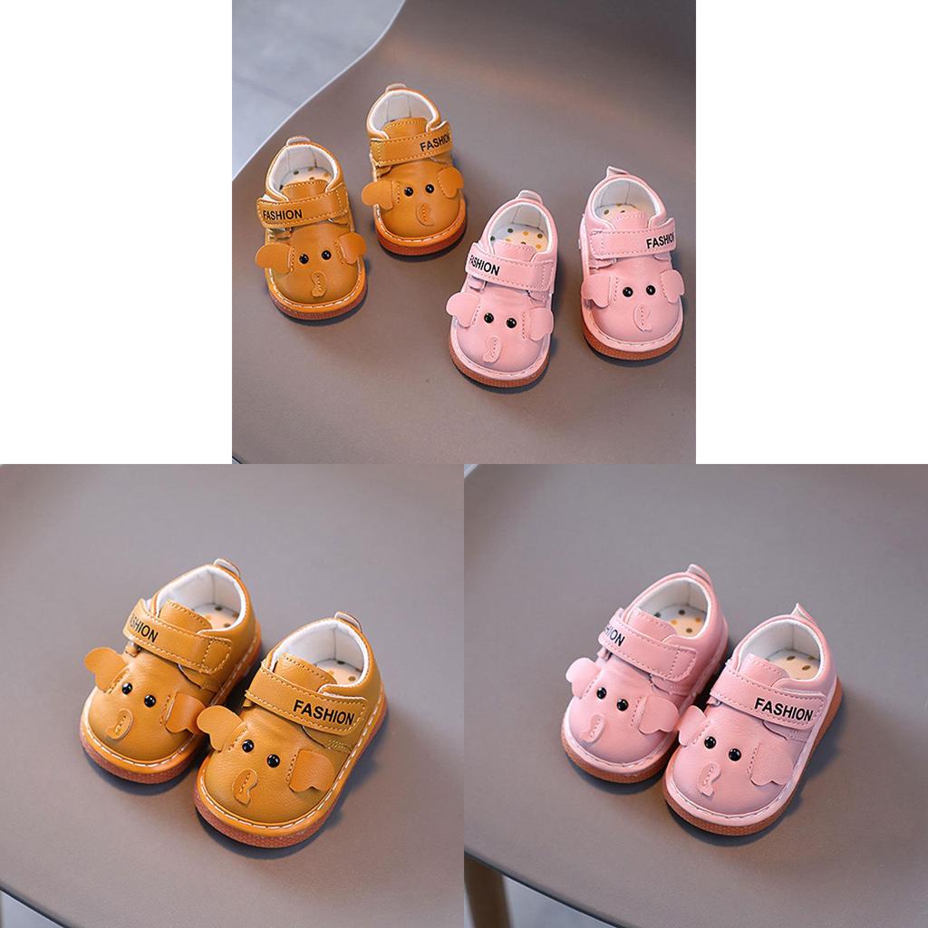 Kleinkind Babyschuhe Mit Cartoon-Design Und PU-Obermaterial Für Frühe Läufer