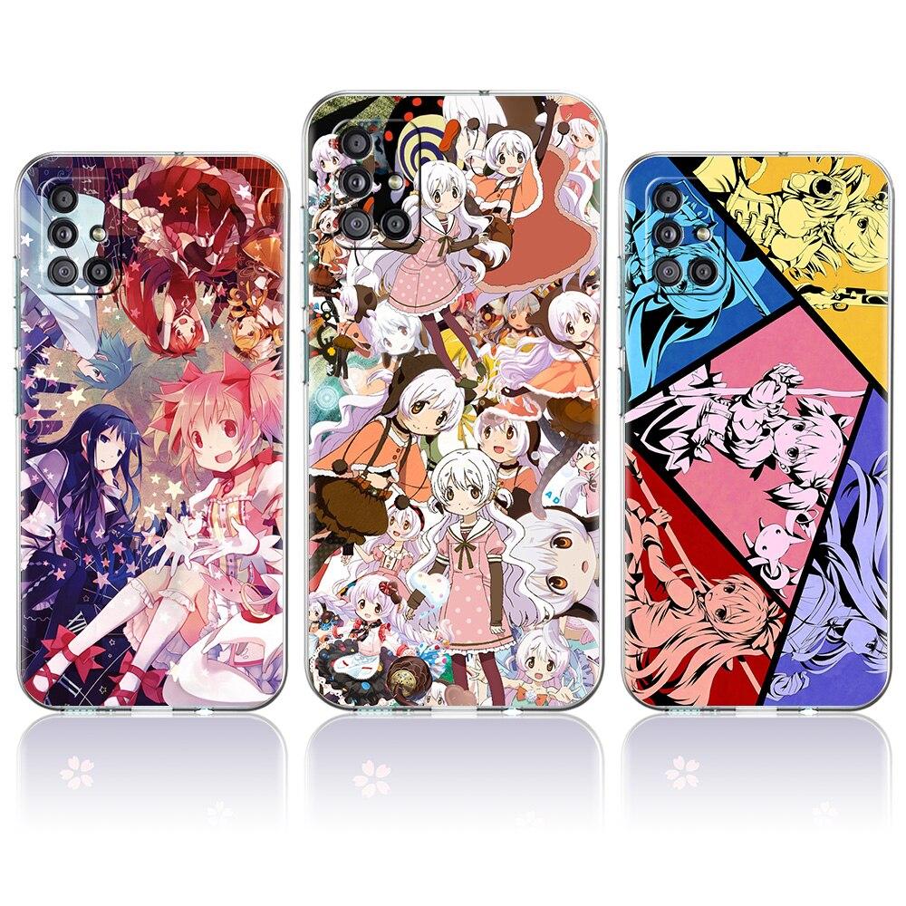 Anime Puella Magi Madoka Magica Phone Case For Samsung Galaxy A51 A71 A21S A12 A11 A31 A41 A52 A32 5G A72 A01 A02S Clear Cover