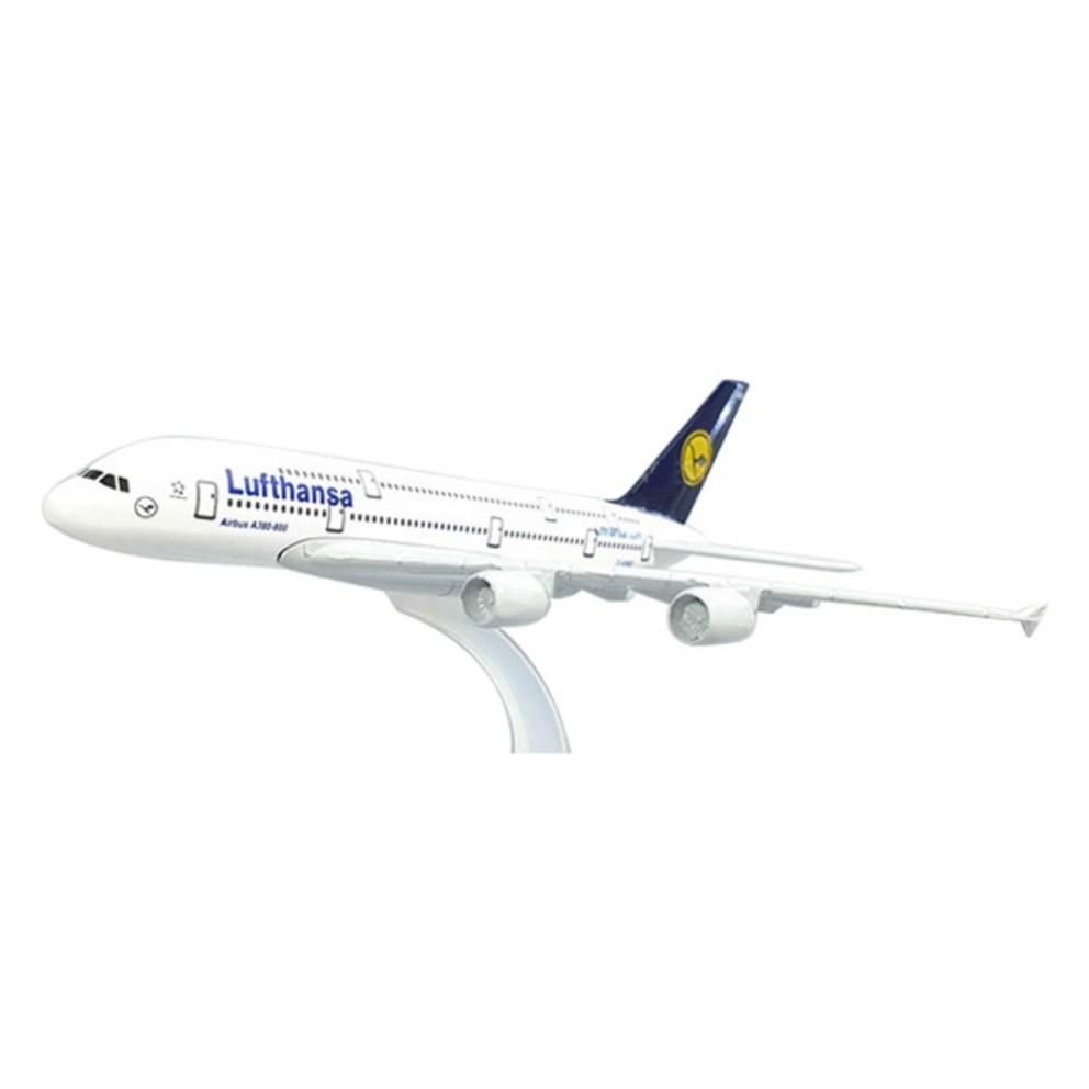 Lufthansa Airbus A380 Diecast Alloy Model Airplane, 16cm - Ready-to-Display Collectible