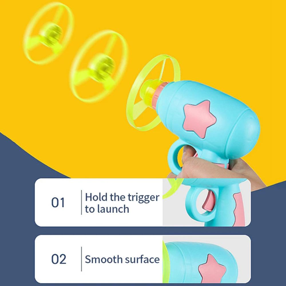 Brinquedo para Animais de Estimação Disco Voador Giratório Lançador Giroscópio Arma Brinquedo para Perseguição de Gatos Brinquedos Interativos para Cães Suprimentos para Treinamento de Animais de Estimação