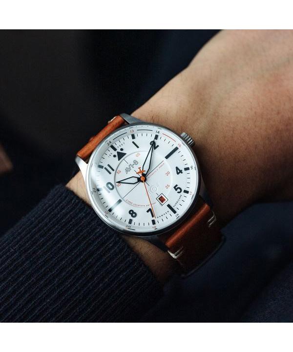 AVI-8 Hawker Hurricane Kent Newton Beyaz Kadran Otomatik AV-4094-01 Erkek Kol Saati