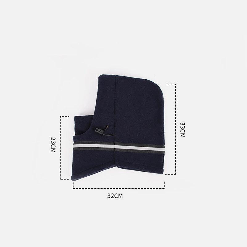 Reflective Warning Sticker Polar Fleece Cycling Warm Men Beanies Women Full Face Mask Helmet Liner Sport Ski Balaclava Cap New