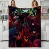 Animation H-HazbinHotel Throw Flannel Blanket Perfect for Sofa Office Bed Travel Sleep Read Relax Camping four season use