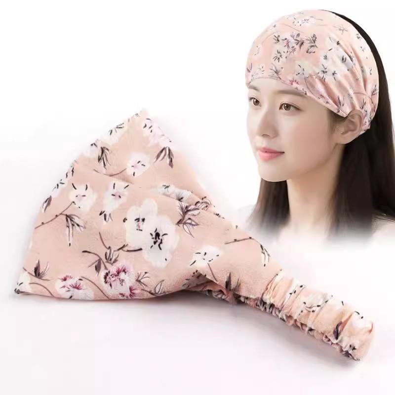 Summer Cooling Headband with Wide Brim for Sleep and Wind Protection