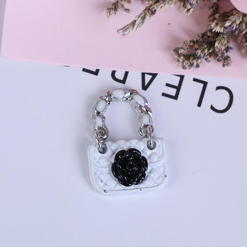 

Аксессуары для кукольного домика Сумка-мессенджер Сумка для переноски Миниатюрная модель белый