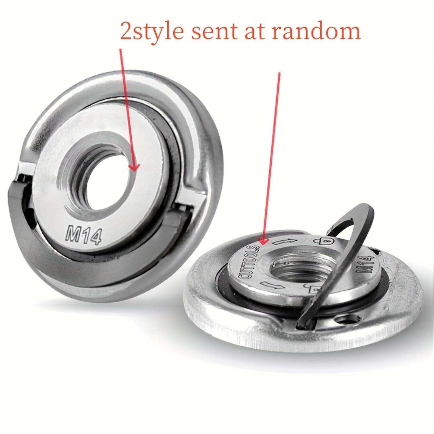 

1 шт. Резьба M14 угловая шлифовальная машина самоблокирующаяся прижимная пластина угловая шлифовальная машина прижимная пластина быстросъемная фланцевая гайка инструмент с электроприводом 1pc