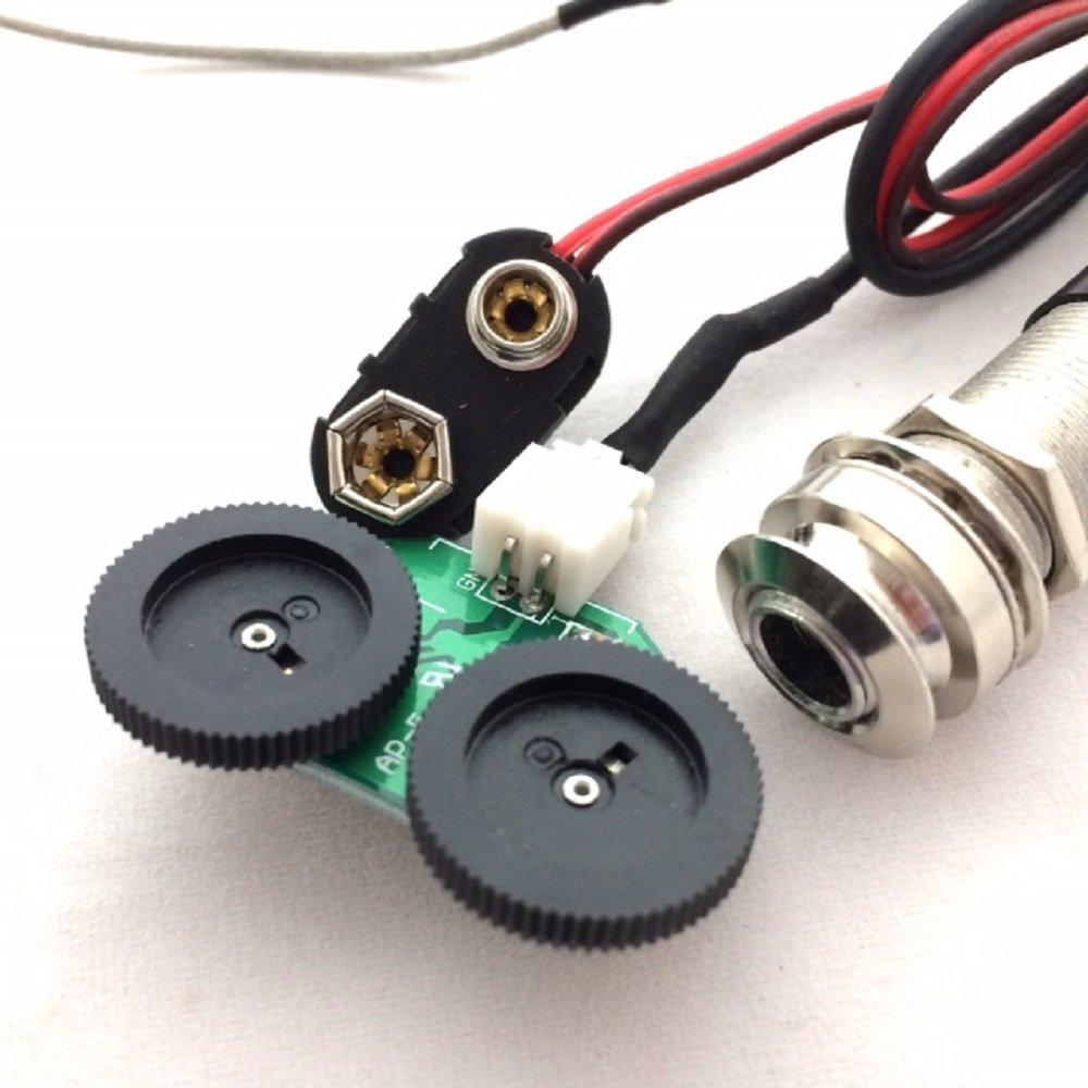 Acoustic Guitar Preamp Piezo Pickup Kit Tools Acoustic Guitar