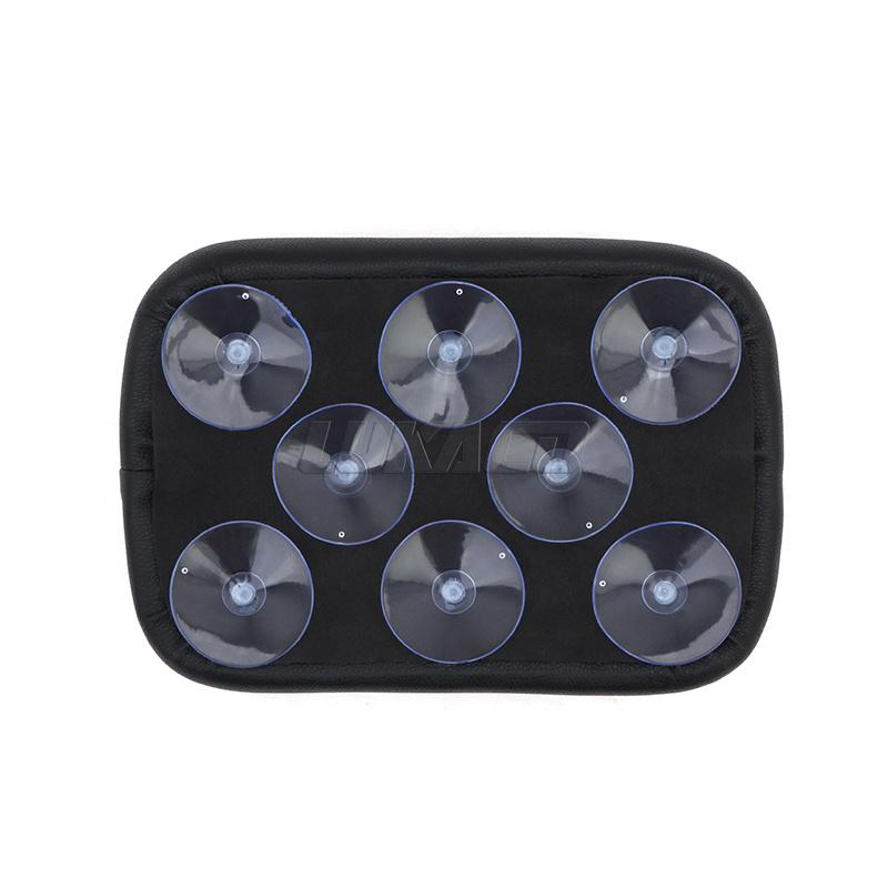 

Motorcycle Universal Rear Passenger Suction Cups 6/8 Seat Pad Pillion Black For Harley Sportster XL 883 1200 Softail Touring
