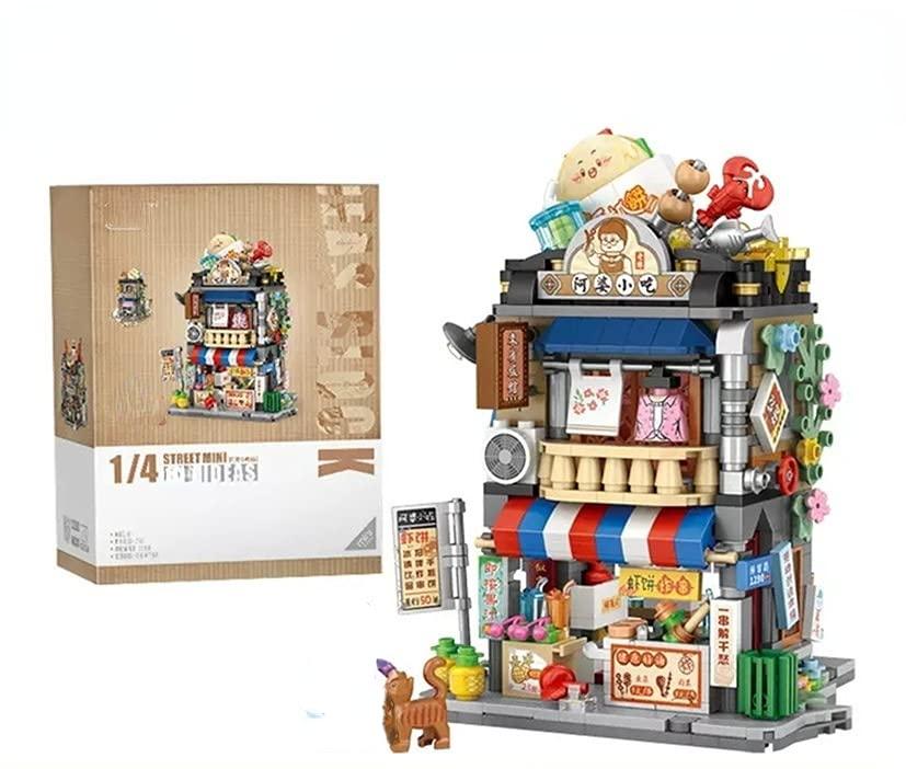 LOZ 1290 1291 1292 1293 mini Blocks Teens Building Toys Girls Gift Food Street DIY Bricks Puzzle Home Decor Presents