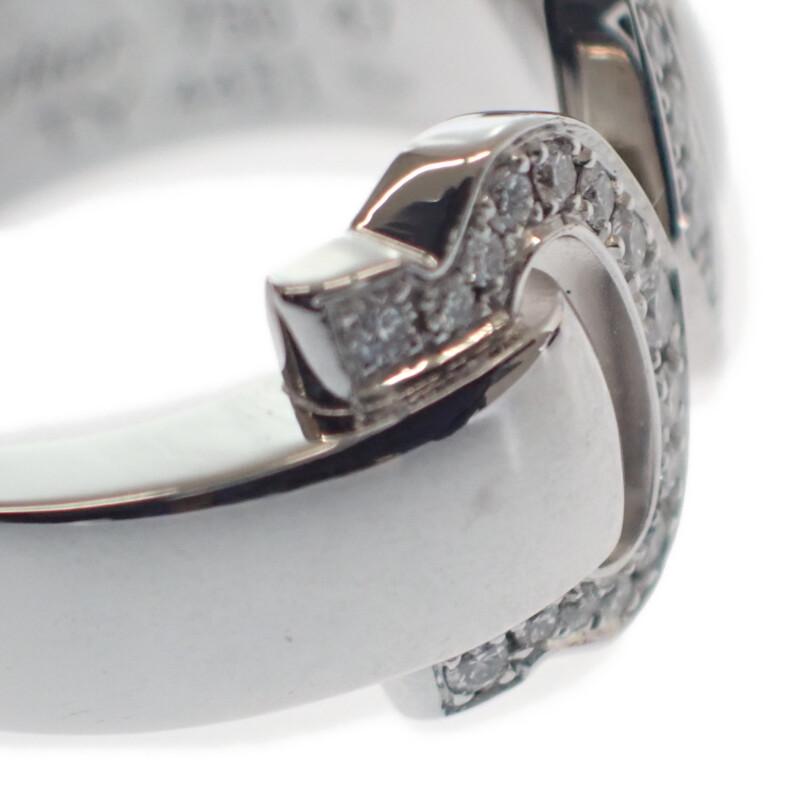 CARTIER  B4071047 #7(JP Size) ring K18 white gold/diamond Women