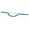 Guidons Aluminium Colorè Moto Custom Diametre 22 Mm Tordu Barre Renfort Bleu