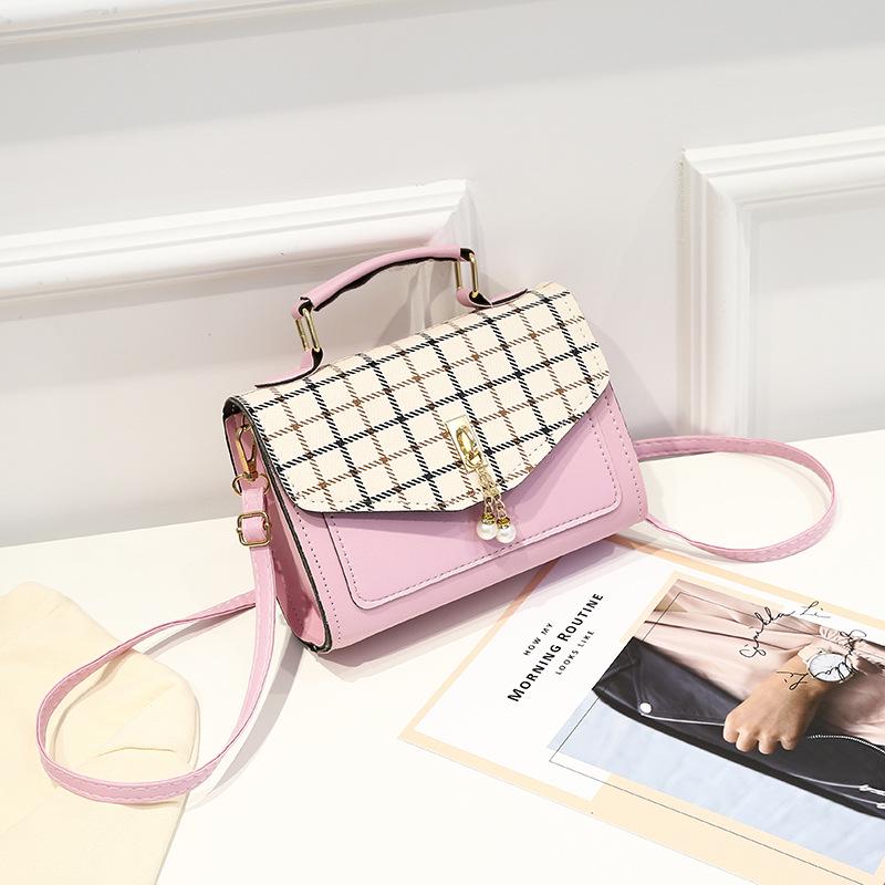 Bags for Women 2025 Spring and Summer New Single Shoulder Messenger Bag Pearl Mobile Phone Bag Fashionable All-match Small Square Bag