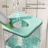 Dog Water Bowl Dispenser Cage Mounted Top Fill Bottle 49oz Spill-Proof Automatic Dog Water Bowl for Small Medium Sized Pets Cat