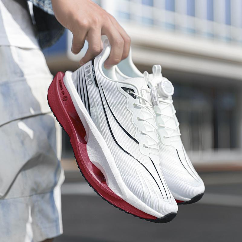 Men'S Sports Shoes Carbon Plate Running Shoes Male Marathon Sneakers Racing Shock-Absorbing Athletics Training Shoes For Women