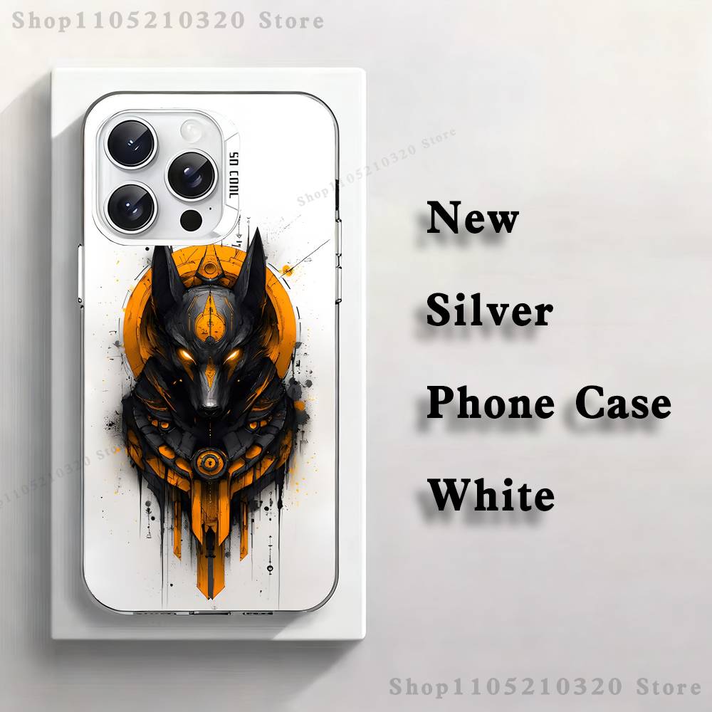 

Egypt Anubis Phone Case For iPhone 17,16,15,14,13,12,11,Pro,Max,Plus,Mini,XS,SE Anti Fall White Matte Hard Bumper iPhone16plus