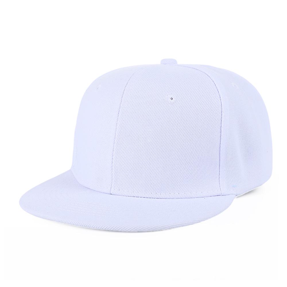 Spring/Summer Trendy Unisex Polyester Flat Brim Hat with Embroidered Logo - European & American Style