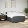 Maison Exclusive - Sommier à lattes de lit avec matelas Gris foncé 160x200cm Tissu
