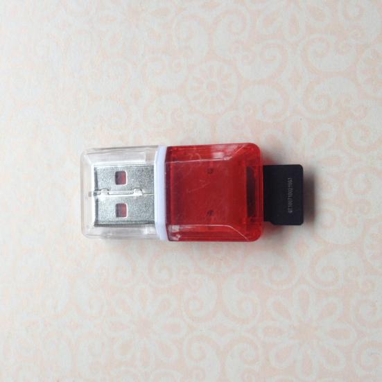 USB 2 Kartenleser Typ-C Schnittstelle Kunststoffleser Transparent Tragbar TF-Kartenleser