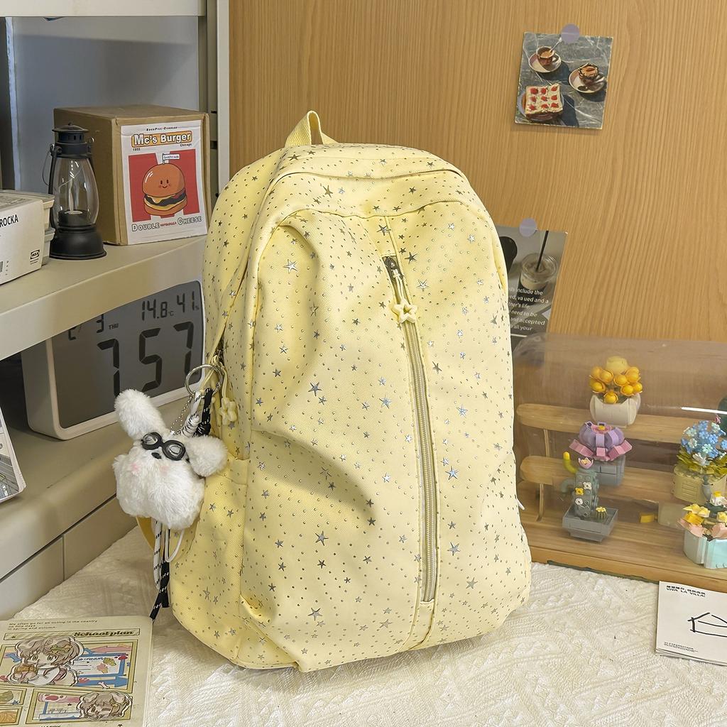 Schoolbag Spring New Schoolbag Female Korean Ins Sweet Stars Girl Heart Travel Backpack High Value Mori Backpack