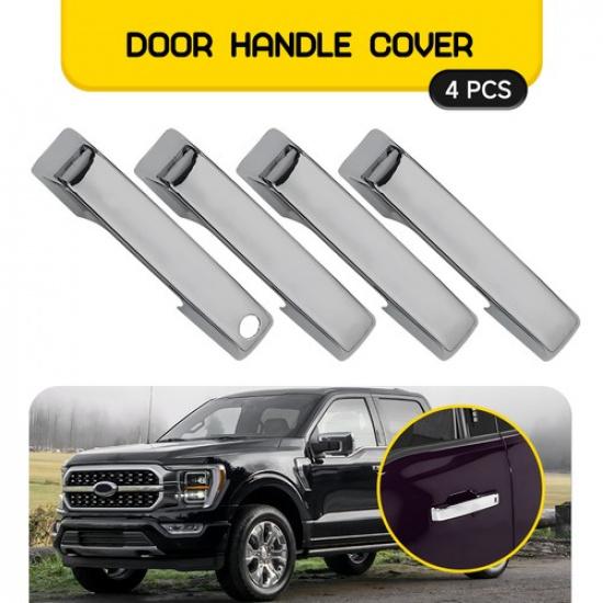 

Fit -2024 Super F350 Ford F550 F250 Duty Door F450 Covers Chrome Handle 4Pc