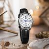 OLEVS Watch Waterproof Ladies Popular Arm Watch Quartz Watch Quartz Fashion Business Stylish Watch Silver Dial Cute Watch Leather Band White Silver
