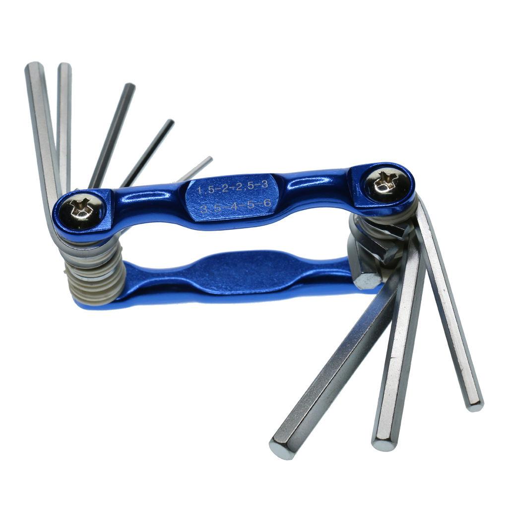 Satın alın 8pcs Portable Folding Key Hex Wrench Set Spanner Adjustable ...