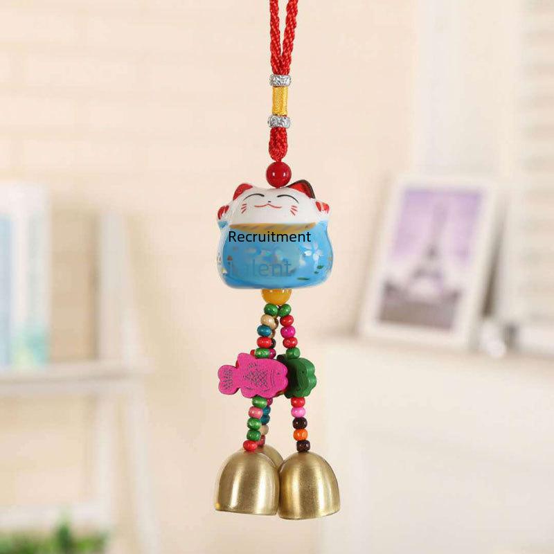 Cat Bell Car Pendant Ornament – Safe Interior Decoration for Entry and Exit
