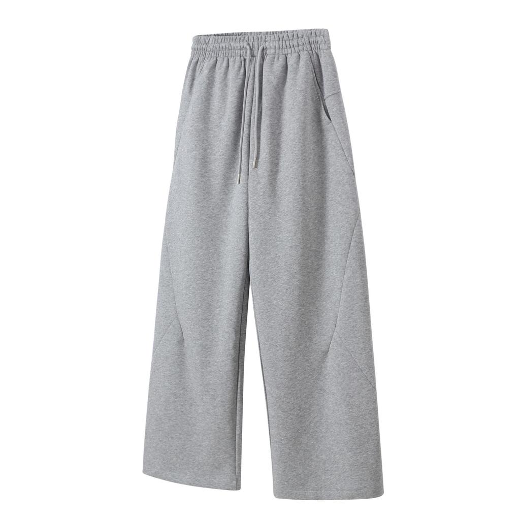 2024 Autumn Retro 3D Tailored Micro-Flare Sporty Wide-Leg Sweatpants