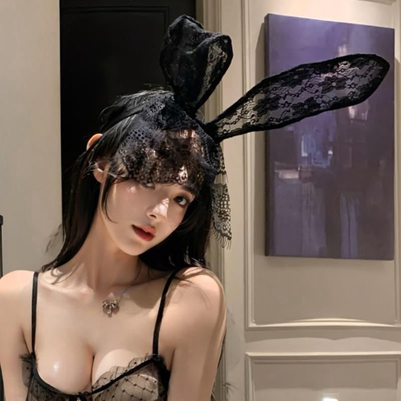 Night Crisp Sexy Bra Panty Set European and American Semi-transparent Perspective Lace Mesh Lace Sex Underwear