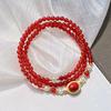 4Mm Autumn And Winter Natural Ice Transparent Chalcedony Design Sense Multi-Circle Bracelet Bracelet