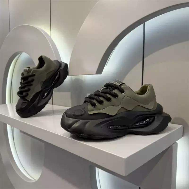 Men's Platform Shoes Fashion Thick-soled Sneakers Teenage Student Air Cushion Sports Shoe Outdoor Casual Shoes Zapatos De Hombre