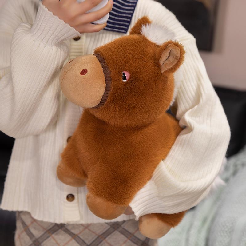 Children's Dwarf Leg Plush Horse Toy - Soothing Doll for Birthday Gift