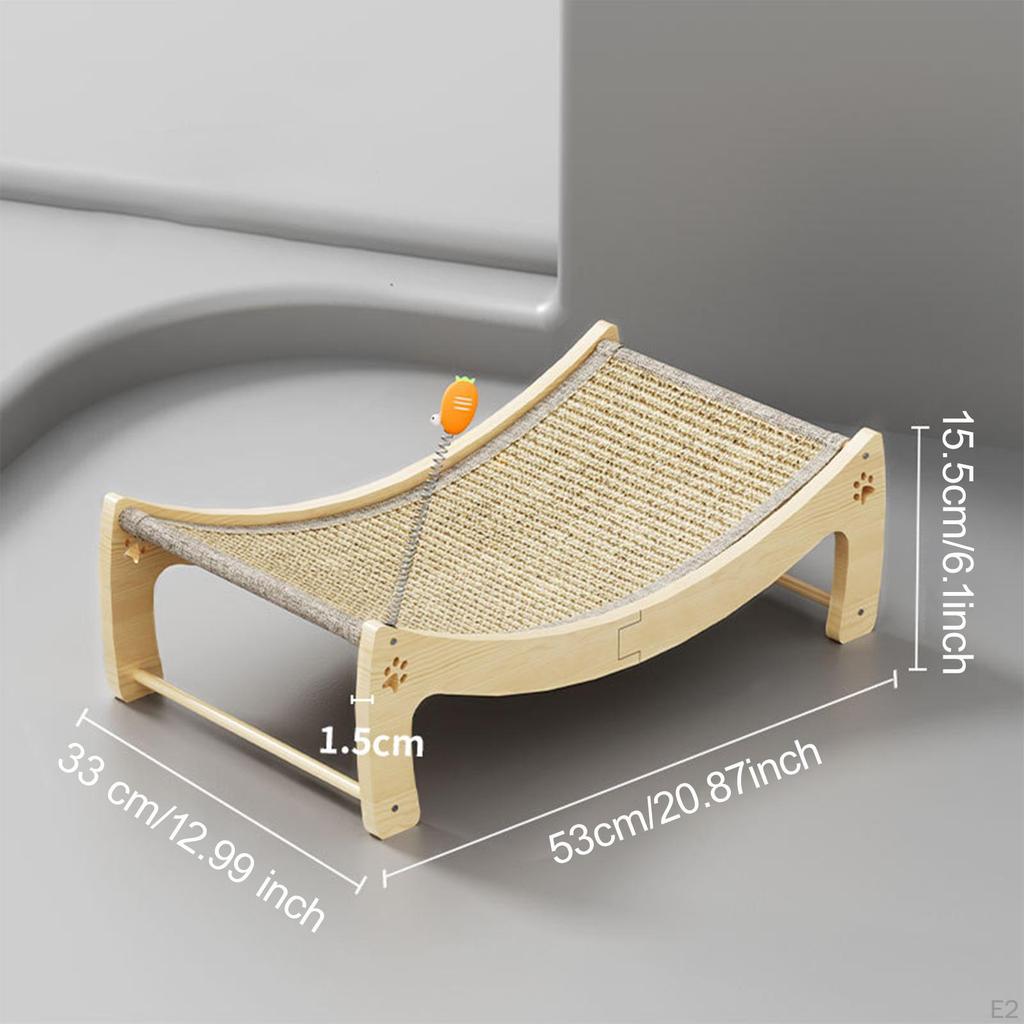 2 in 1 Sisal Cat Scratcher and Resting Couch Shedding Resistant for All Seasons Comfortable Sturdy