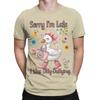 Funny Cute Goose Sorry Im Late Unisexs T Shirt Humor Tees Short Sleeve Crewneck TShirt Cotton Plus Size Clothing