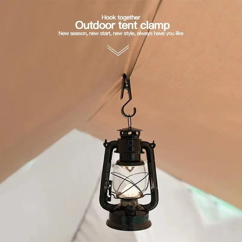 6Pcs Portable Outdoor Canopy Clip - Multi-functional Hooks for Camping and TravellingTent Accessories Tent Hook Camping Accessories
