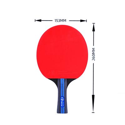 1 Paar Tischtennisschläger mit starker Spinkontrolle, 7 Lagen Holzschläger FL mit langem Griff, 3 Sterne, PingPong-Schläger-Set
